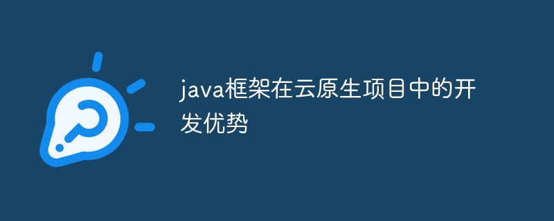 java框架在云原生项目中的开发优势