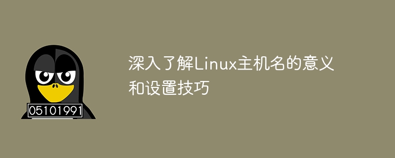 深入了解linux主机名的意义和设置技巧