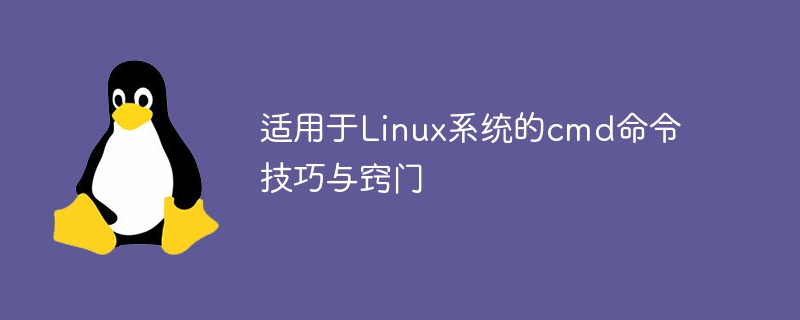 适用于linux系统的cmd命令技巧与窍门