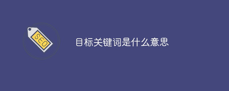 目标关键词是什么意思