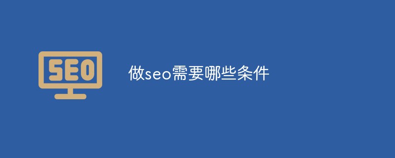 做seo需要哪些条件