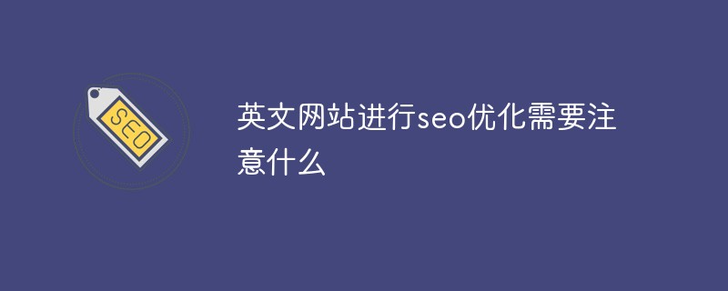 英文网站进行seo优化需要注意什么