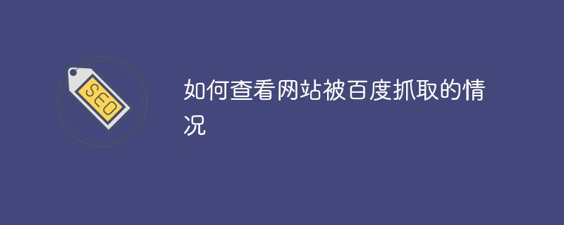 如何查看网站被百度抓取的情况