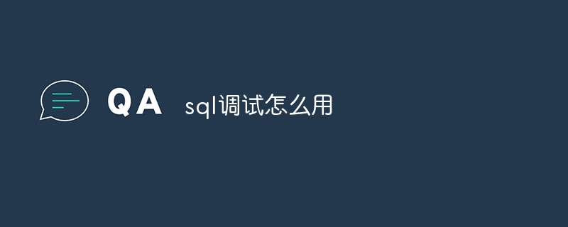 sql调试怎么用