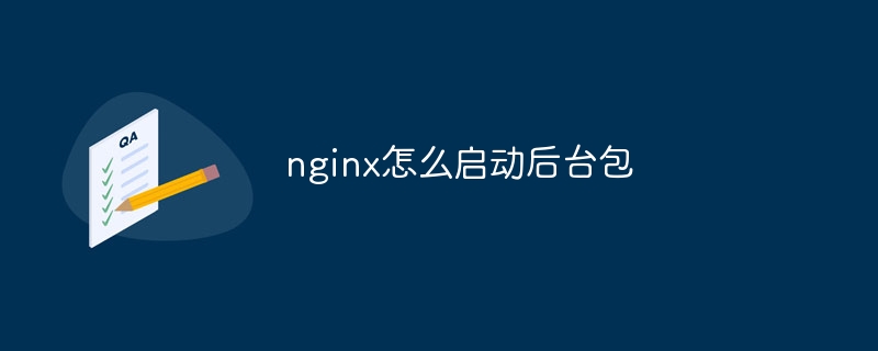 nginx怎么启动后台包