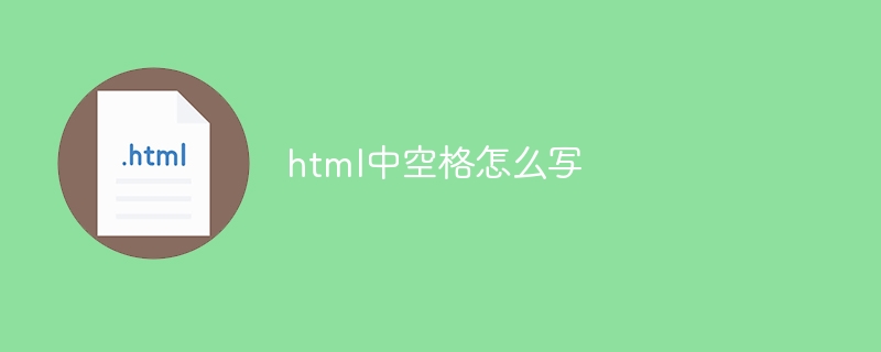 html中空格怎么写