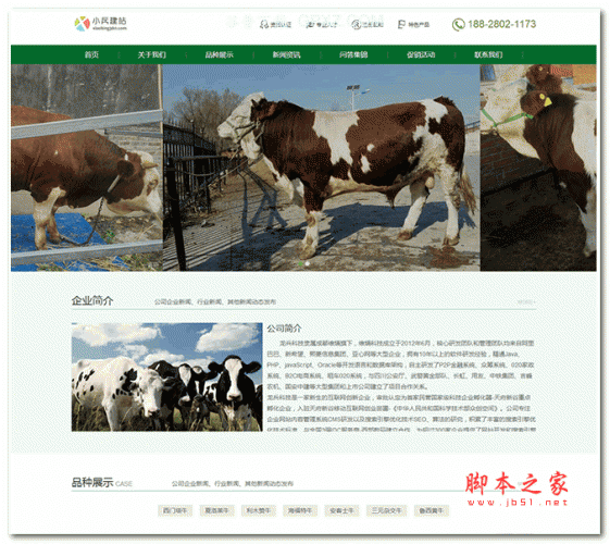 php养殖场业企业网站源码 v1.6.3