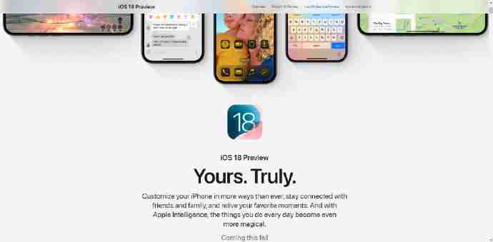 苹果中国官网上线iOS 18预览，宣传文案“真的很你”遭吐槽（真的很.文案.中国）