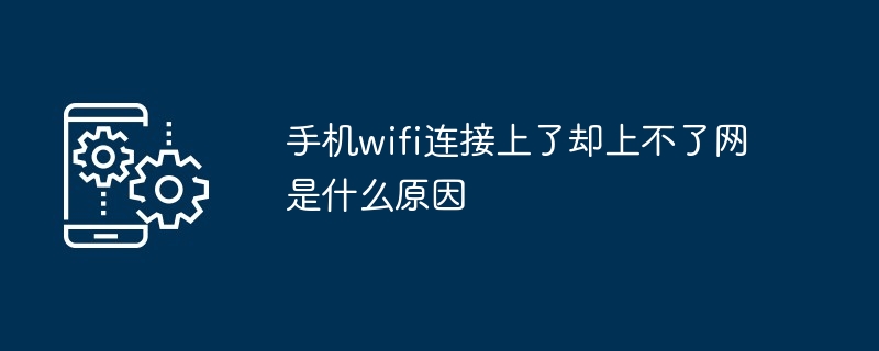 手机wifi连接上了却上不了网是什么原因（接上.了却.手机.wifi...）