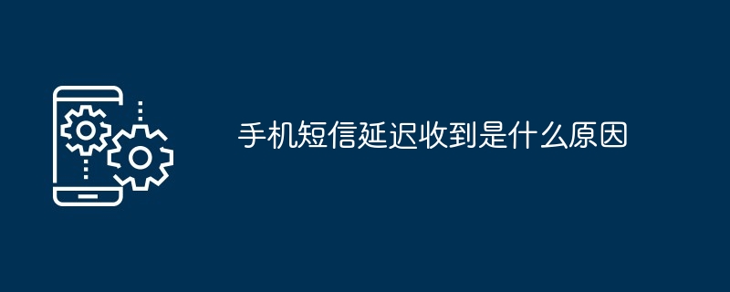 手机短信延迟收到是什么原因