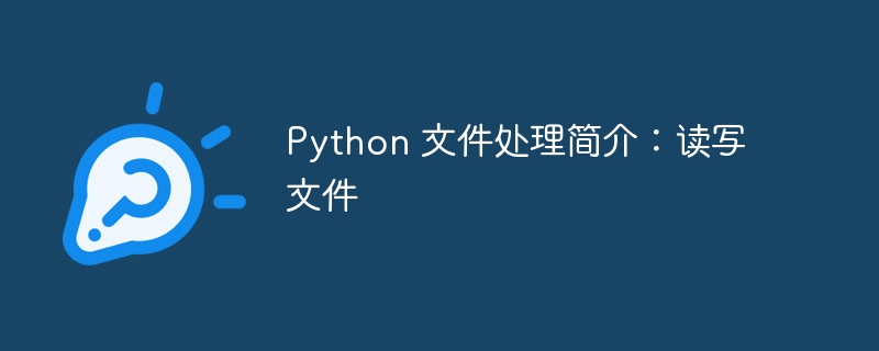 Python 文件处理简介：读写文件（文件.读写.简介.Python...）