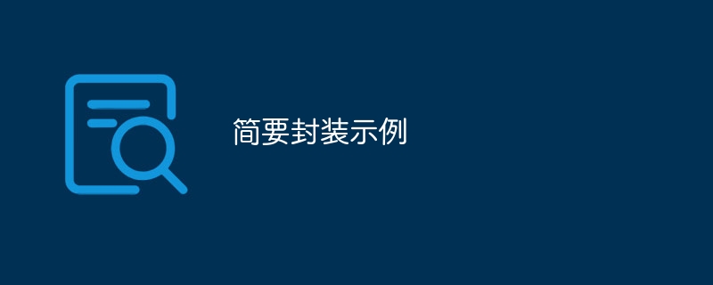 简要封装示例（示例.简要.封装...）