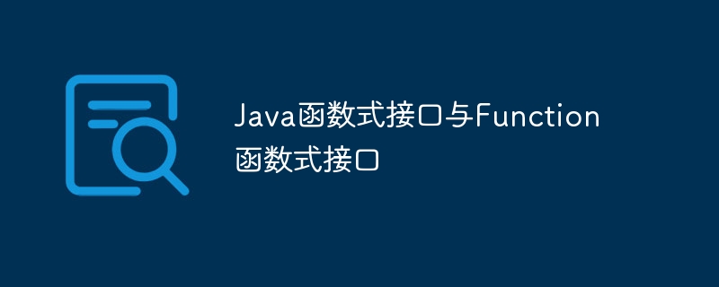 Java函数式接口与Function函数式接口（函数.接口.Java.Function...）