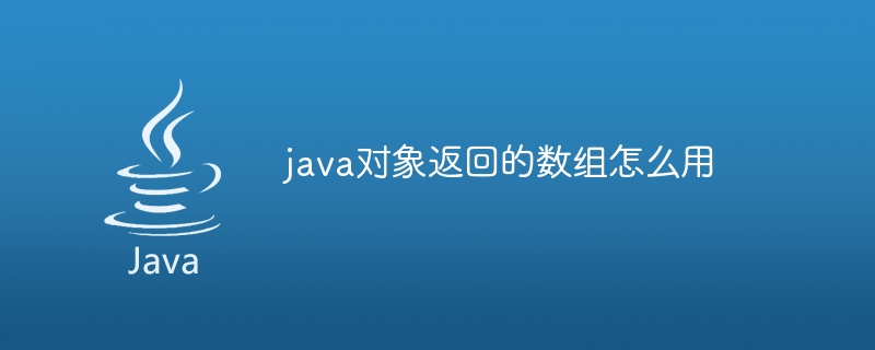 java对象返回的数组怎么用（数组.对象.返回.java...）