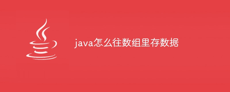 java怎么往数组里存数据（组里.数据.java...）