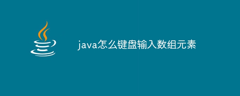 java怎么键盘输入数组元素（数组.键盘输入.元素.java...）