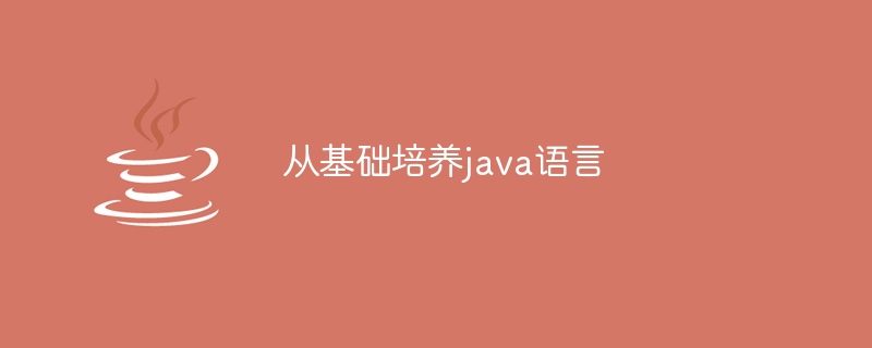 从基础培养java语言