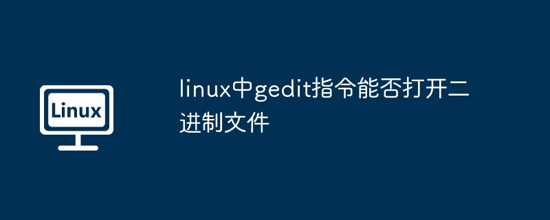 linux中gedit指令能否打开二进制文件（指令.打开.二进制文件.linux.gedit...........）