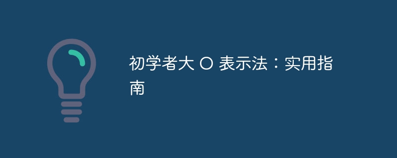 初学者大 O 表示法：实用指南（初学者.实用.指南...）