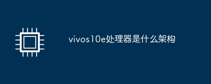 vivos10e处理器是什么架构（架构.处理器.vivos10e.....）