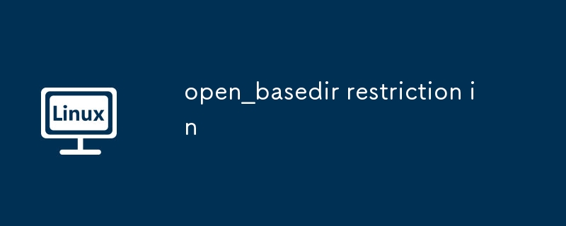 open_basedir restriction in（open_basedir.restriction...........）