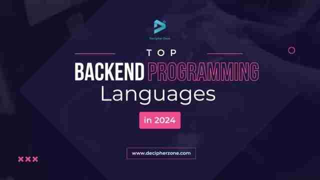 4 种最值得学习的 ackend 编程语言