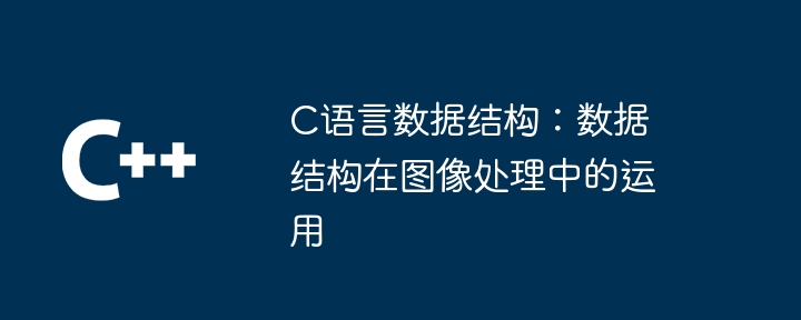 C语言数据结构：数据结构在图像处理中的运用