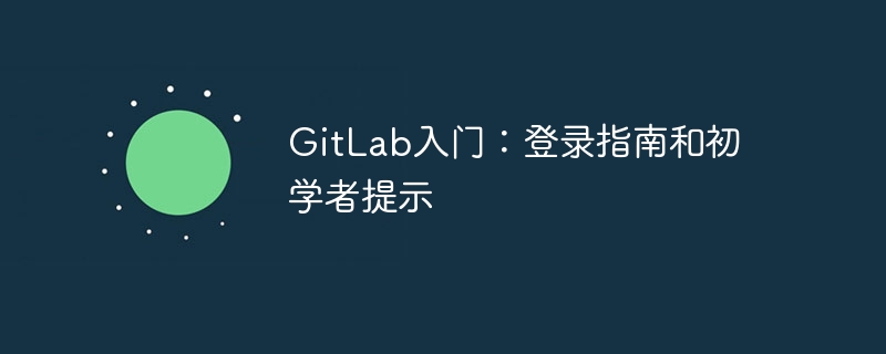 GitLab入门：登录指南和初学者提示（初学者.入门.提示.登录.指南...）