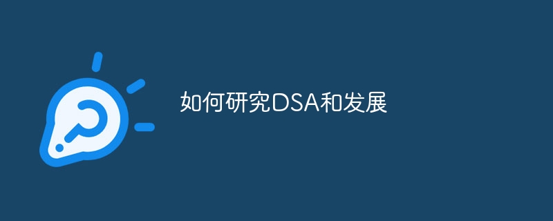 如何研究DSA和发展（研究.发展.DSA...）