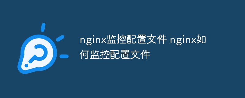 nginx监控配置文件 nginx如何监控配置文件