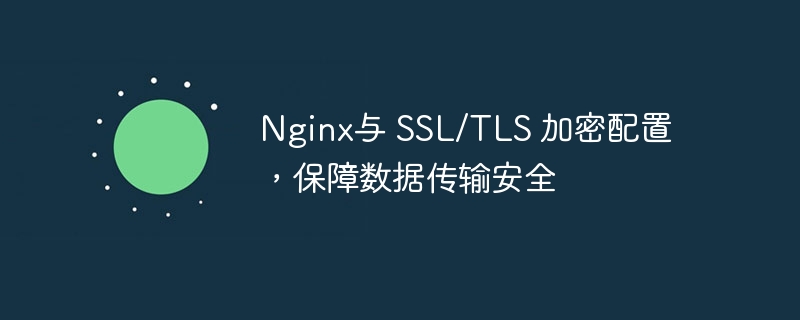 Nginx与 SSL/TLS 加密配置，保障数据传输安全